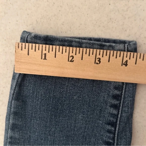 Oasis By Eunina Jeans Women’s Juniors 3 Distressed Faded Skinny - Picture 5 of 13